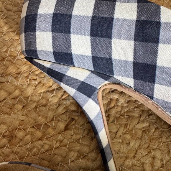 Maje Blue & White Gingham Pumps – Size 39 - NEW 💙 - Picture 12 of 13